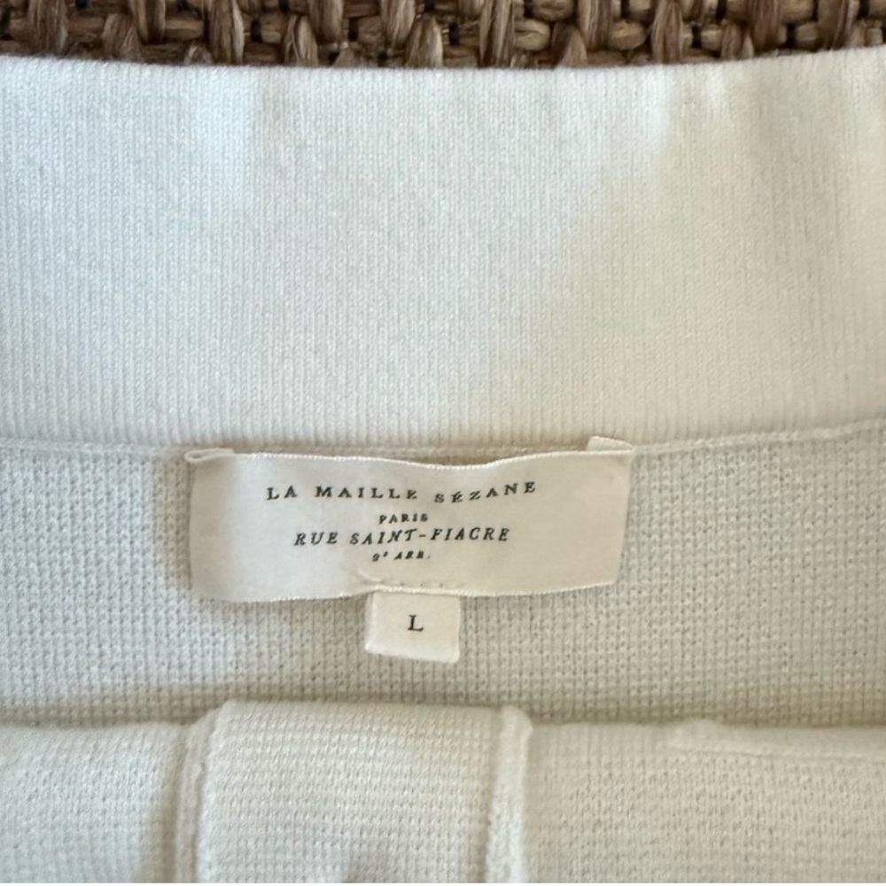 Gorgeous Sezane Sorena Skirt Cru - Size L- Excellent Condition! View 5